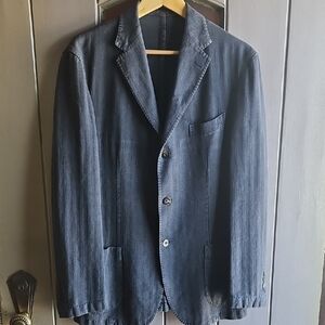 Boglioli K Jacket In Black Herringbone